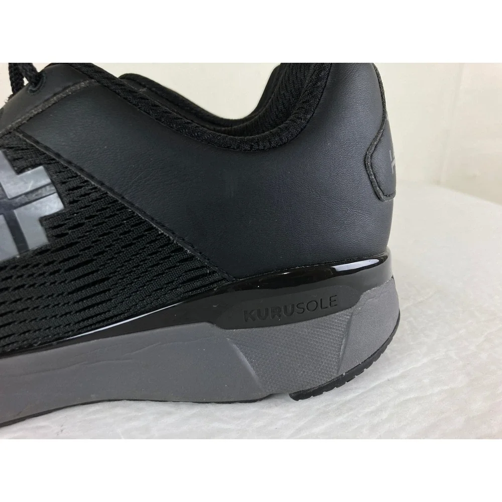 KURU Quantum Sneakers Men 10.5 Black Orthopedic Support Walking Athletic Shoes